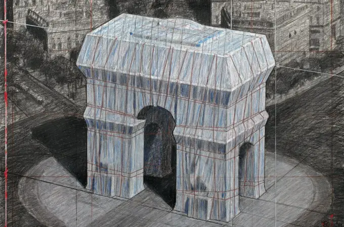 Christo y Jeanne-Claude envuelven el Arco del triunfo