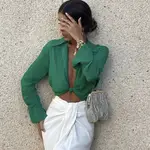 Isabel Campos con falda midi de Zara/ Instagram @isabelcamposr