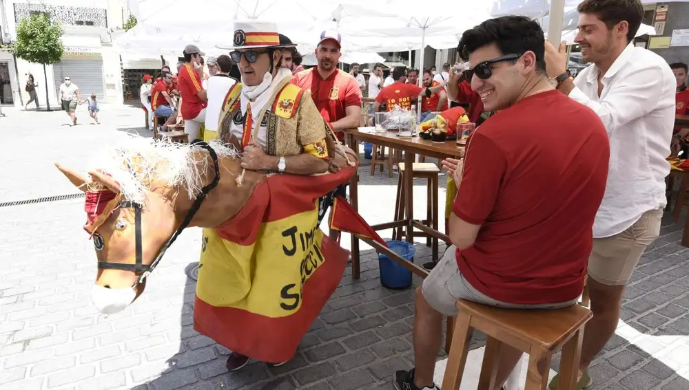 El ambiente de los aficionados españoles es prepandémico
