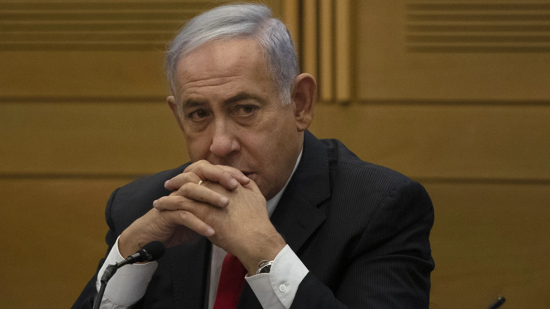 Benjamin Netanyahu evitó referirse como "primer ministro" a Bennet. AP