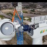 Iberdrola instala uno de los aerogeneradores más potentes de España en Herrera, en Burgos