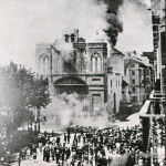 Una iglesia arde en Málaga