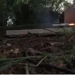 Captura del vídeo en el que se ven los explosivos