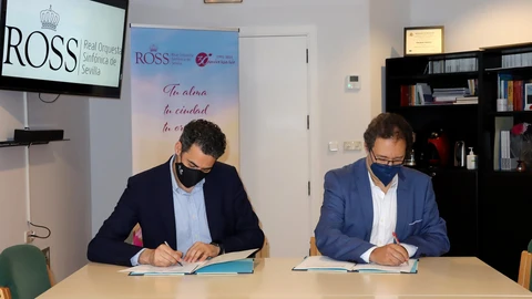 Firma del convenio entre ROSS y Juventudes Musicales