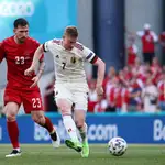  Eurocopa 2021: Dinamarca 1-Bélgica 2: De Bruyne y Hazard remontan ante los daneses