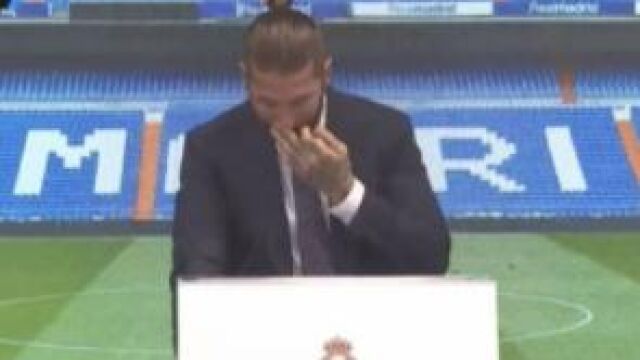 Sergio Ramos no pudo contener las lágrimas