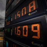 Precios del combustible en una estación de sericio de la A6