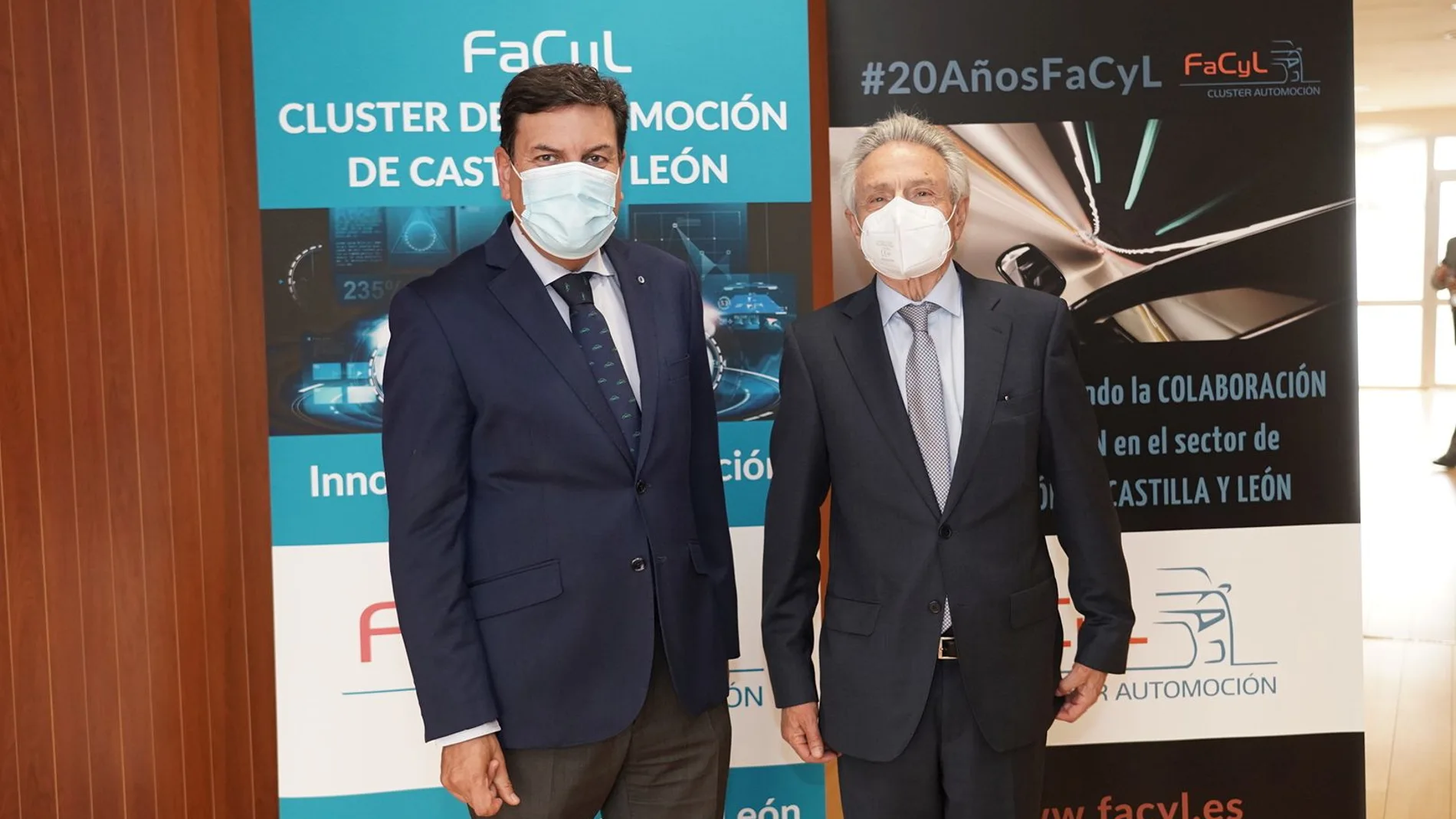 El consejero Fernández Carriedo junto al presidente de Facyl, Félix Cano