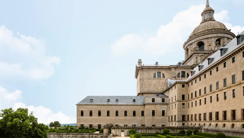 Vista del Monasterio de San Lorenzo del Escorial, Comunidad de Madrid