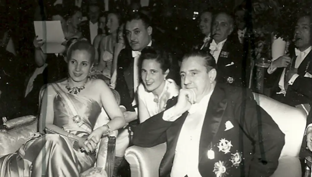 Martín Artajo con Eva de Perón