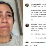 Basma Bishay publicó un vídeo a la salida del aeropuerto en el que denunciaba entre lágrimas ante sus seguidores en las redes sociales que un empleado del aeropuerto había tomado fotografías sin su consentimiento.