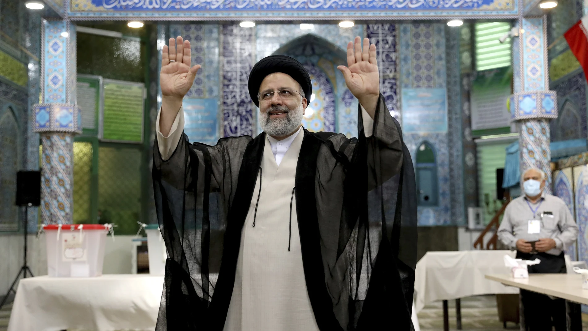 Ebrahim Raisi, candidato a la presidencia de Irán. AP
