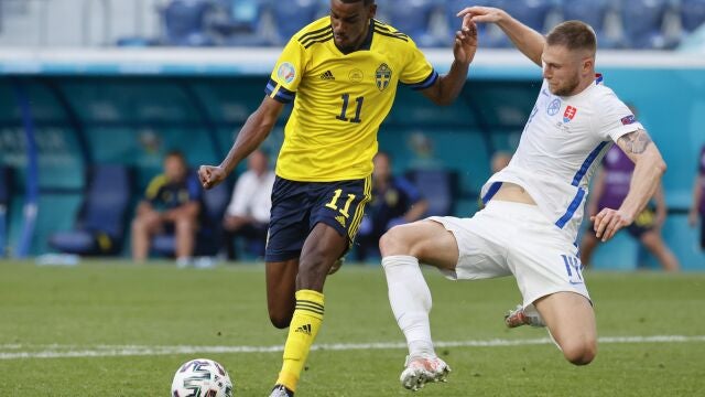 Isak fue el mejor del Suecia-Eslovaquia