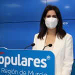 La portavoz del PP en la Región de Murcia, Miriam Guardiola