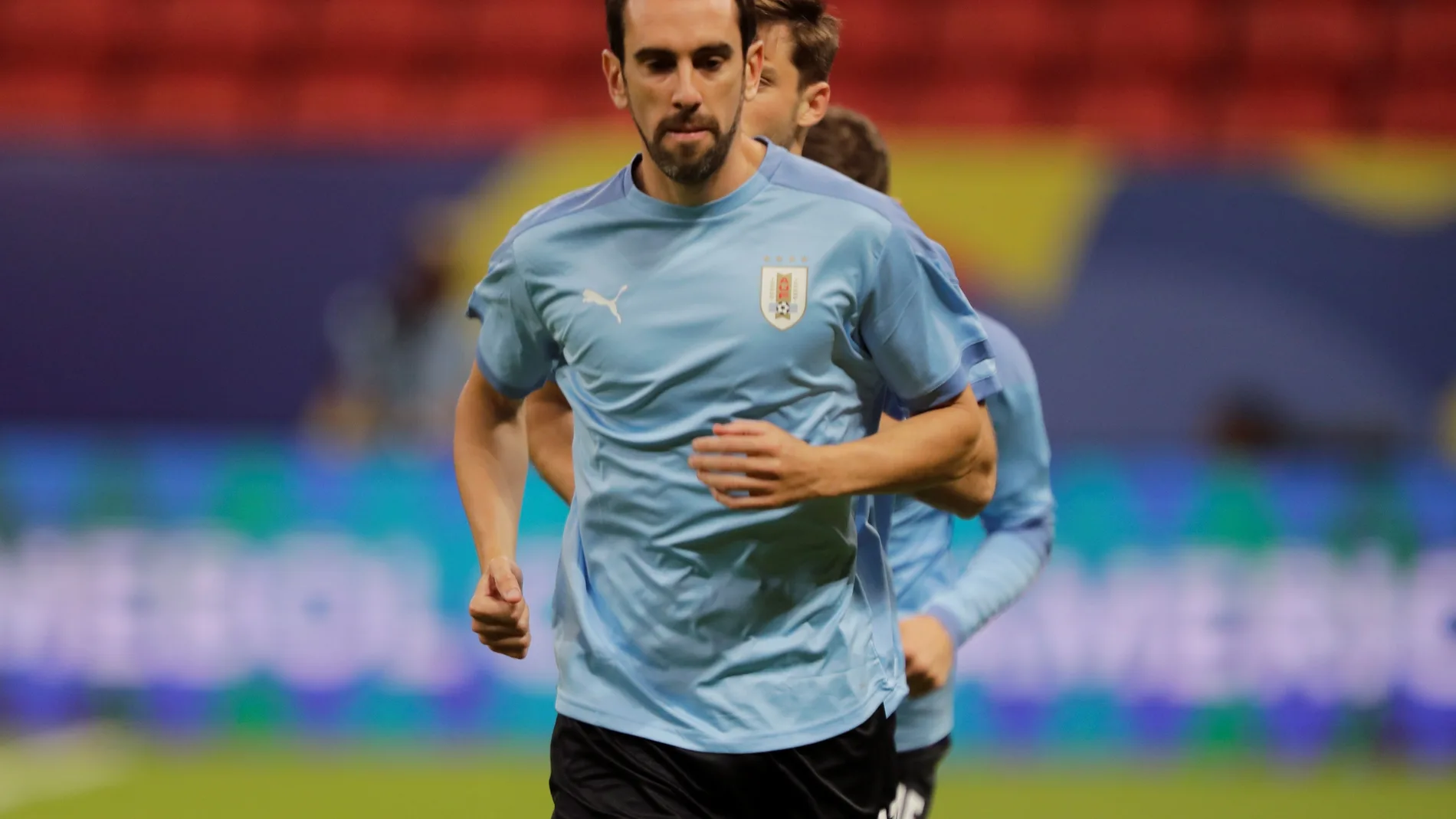 Diego Godín con Uruguay.