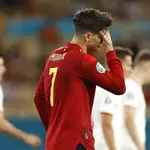 Morata, en el partido España-Polonia