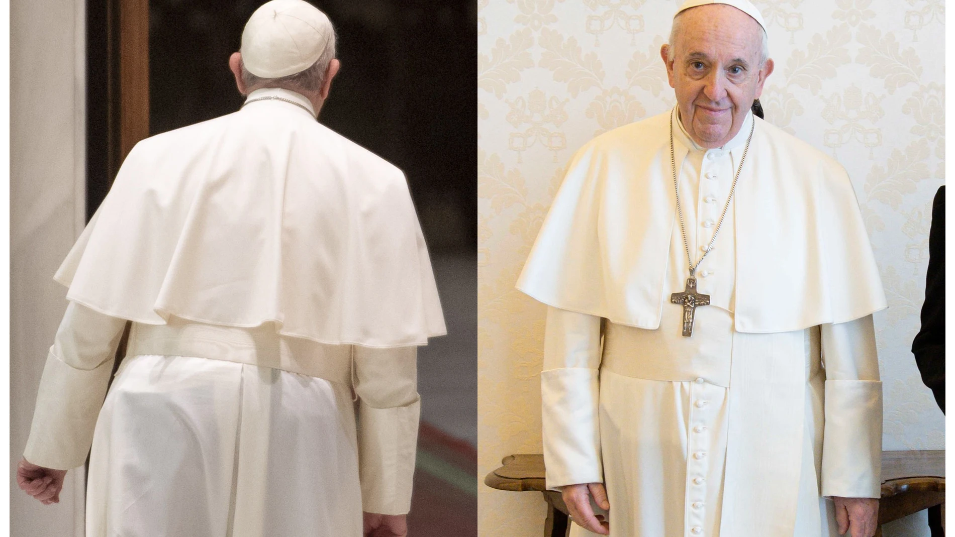 El Papa Francisco en octubre de 2020 y a finales de mayo de este año