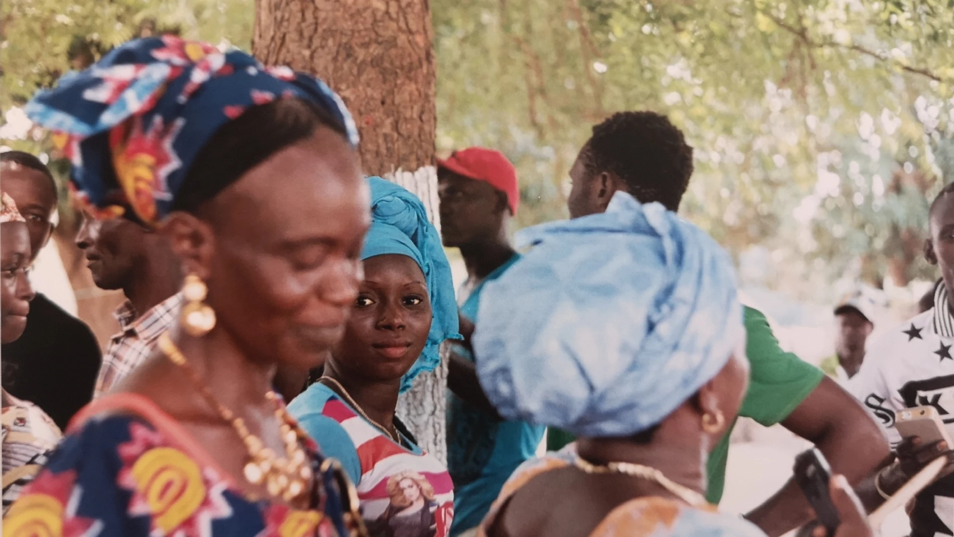 Mujeres durante la fiesta de Sindjan Dida.