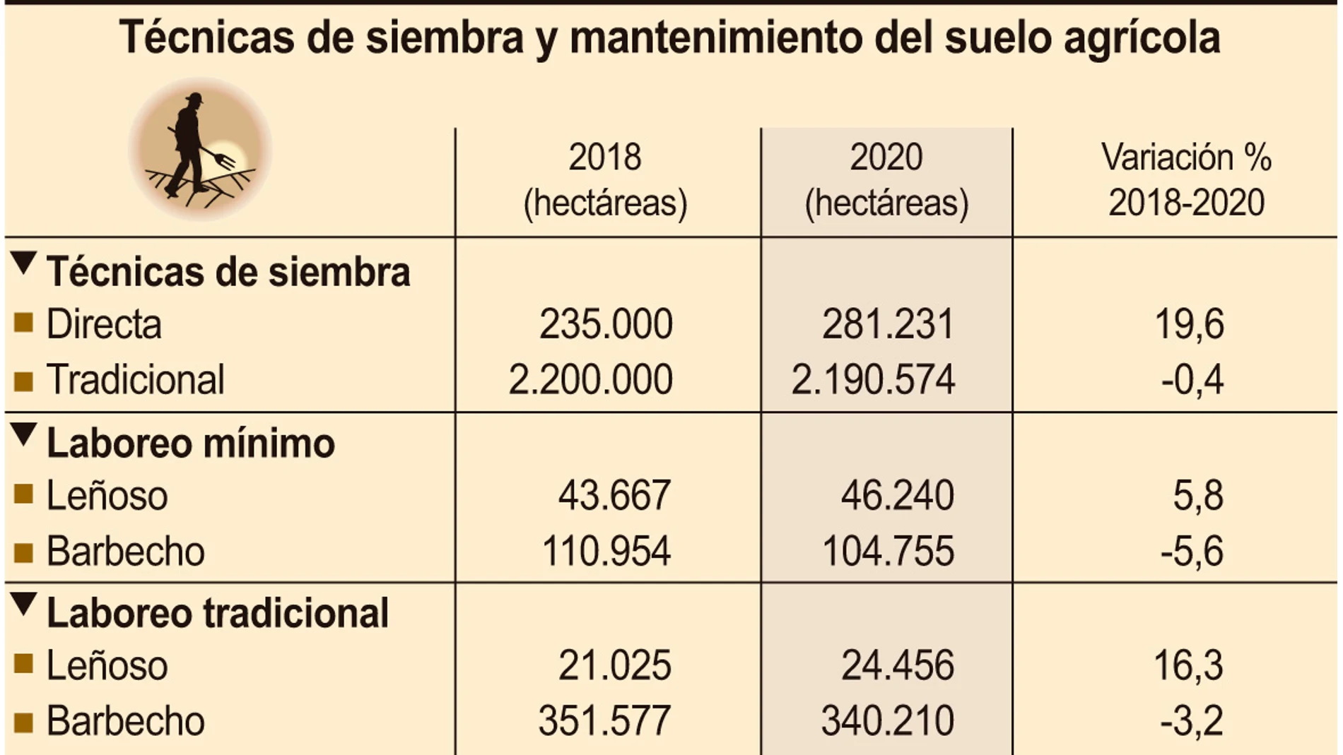 Técnicas de siembra y mantenimiento del suelo agrícola
