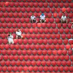 Soccer Football - Euro 2020 - Group F - Portugal v Germany - Football Arena Munich, Munich, Germany - June 19, 2021 Germany fans inside the stadium before the match Pool via REUTERS/Matthias Hangst