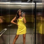 Violeta Mangriñán con vestido de Zara.