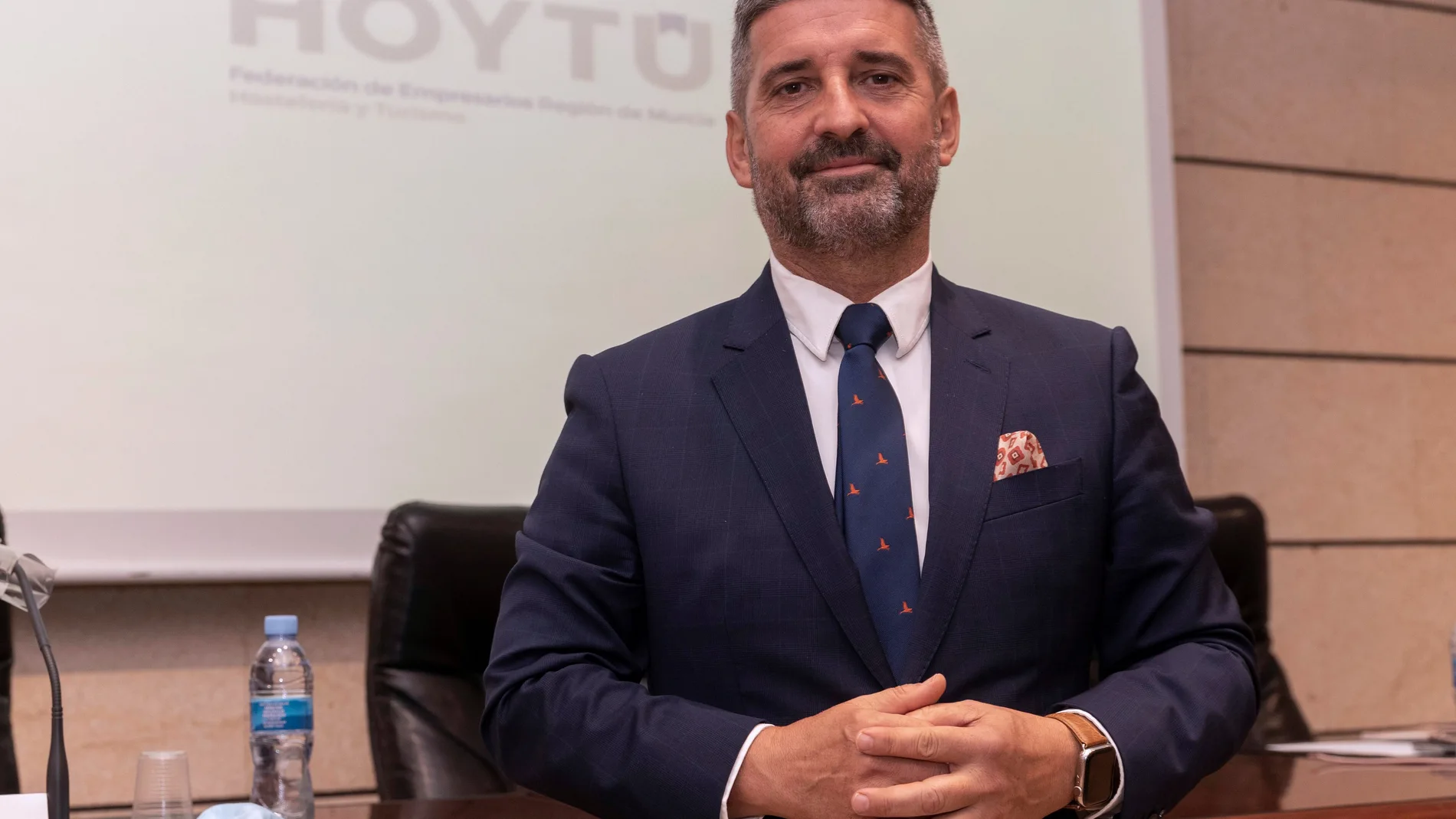 El presidente de la Federación Regional de Empresarios de Hostelería y Turismo (HoyTú), Jesús Jiménez