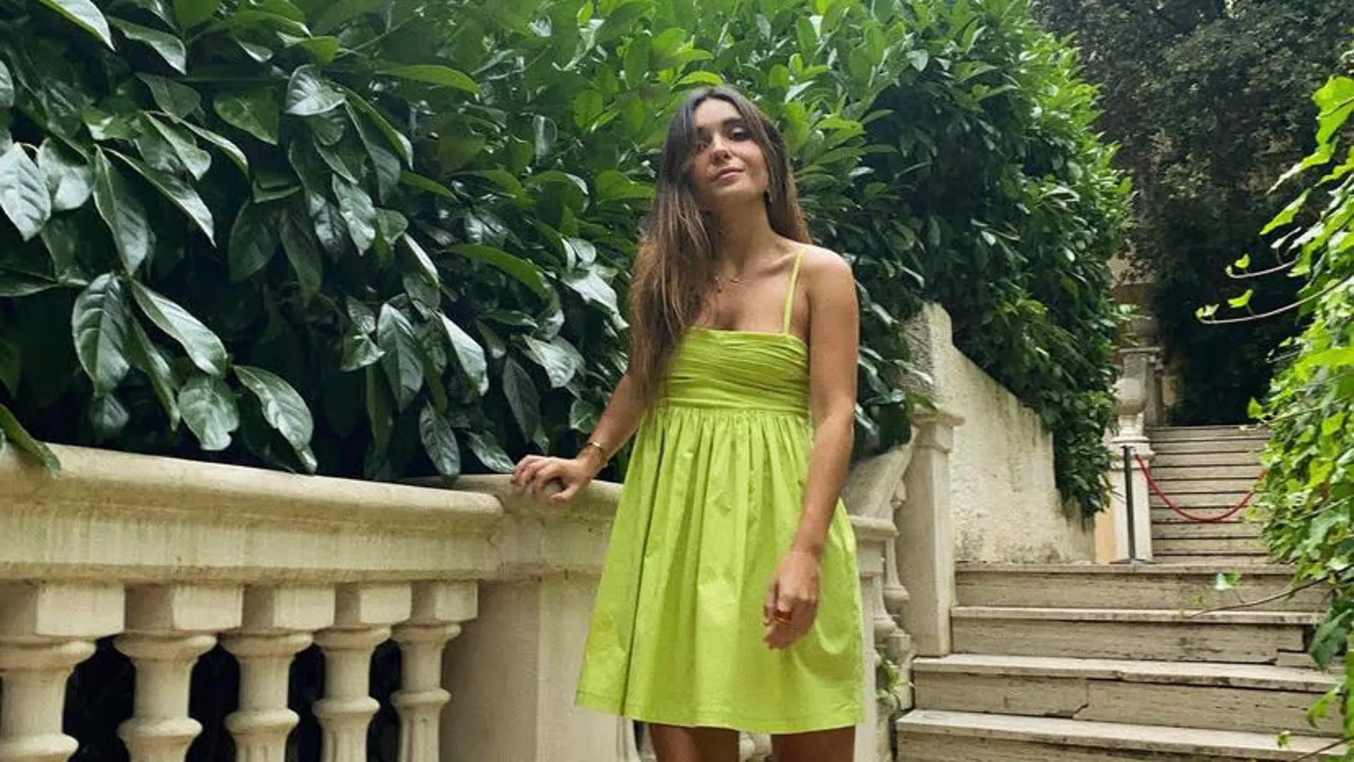 Inés Arroyo con el vestido del verano.