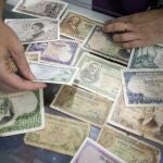 En 2012, algunos comercios de El Álamo (Madrid) permitían aún pagar con pesetas
