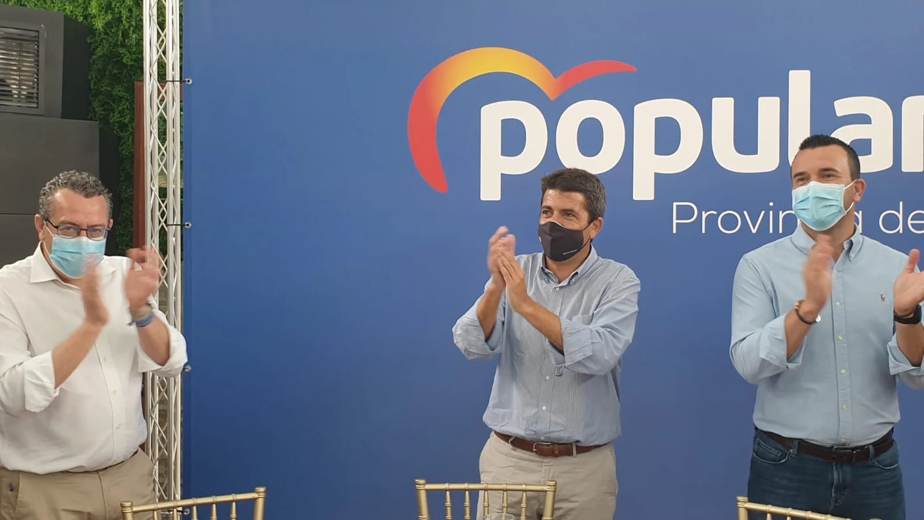 Carlos Mazón esta mañana durante el acto que se ha celebrado en Alcoy (Alicante)