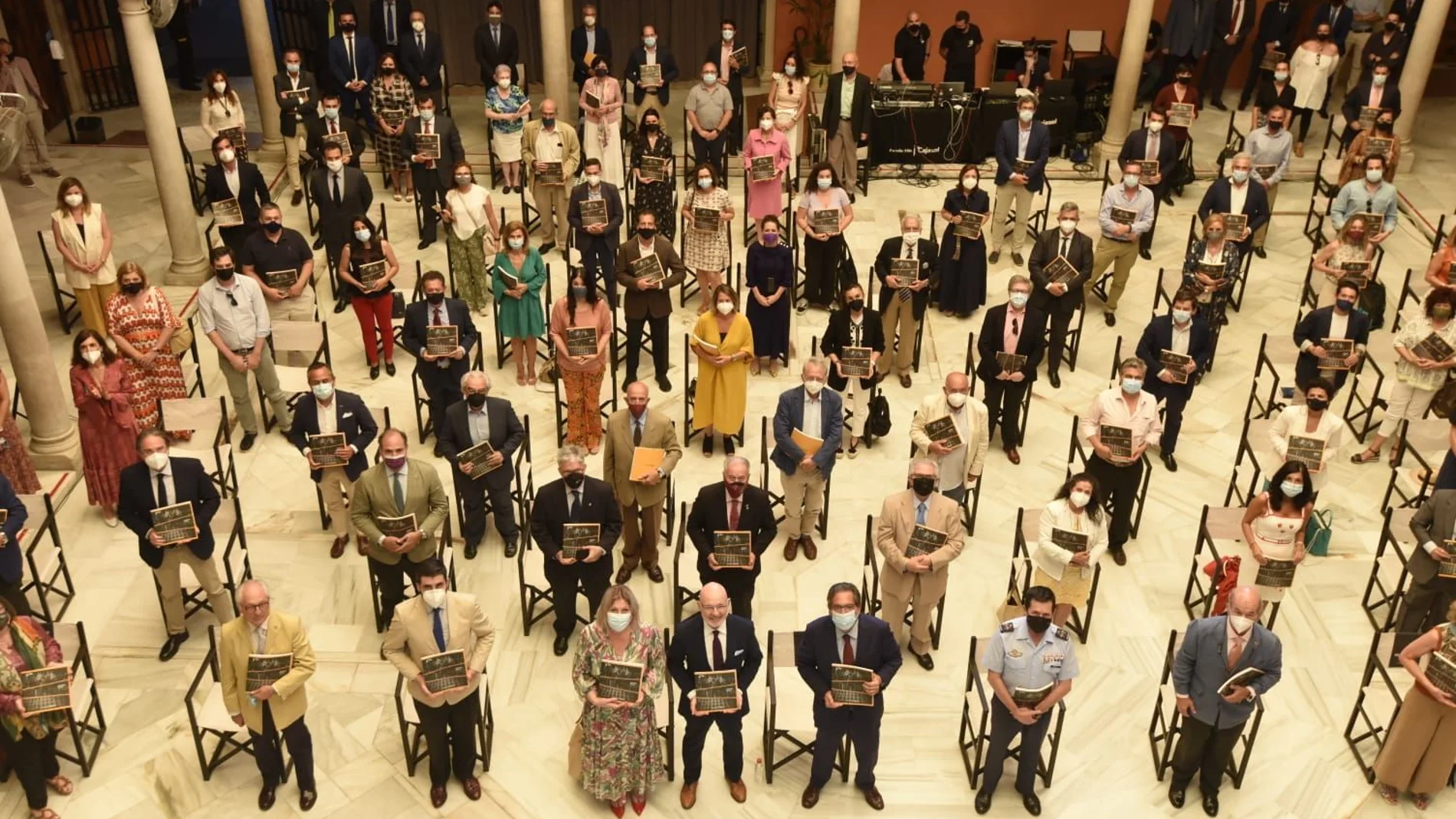 Representantes de entidades con las que ha colaborado la Fundación Cajasol