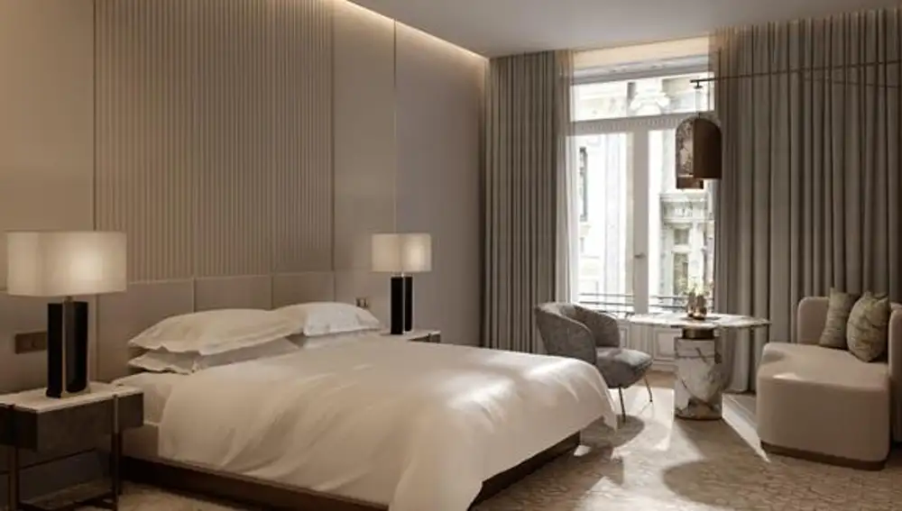 Modelo de habitación que estará disponible en JW Marriott Madrid