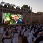 El actor Antonio Banderas participa en la gala de presentación de la nueva campaña de Turismo Andaluz celebrada en el Castillo de Gibralfaro, en Málaga