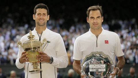 Novak Djokovic y Roger Federer