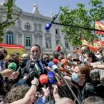 El presidente de Vox, Santiago Abascal, ha anunciado la interposición de los recursos contra los indultos a las puertas del Supremo