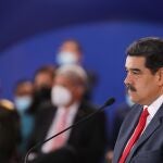 Nicolás Maduro, mientras ofrece declaraciones