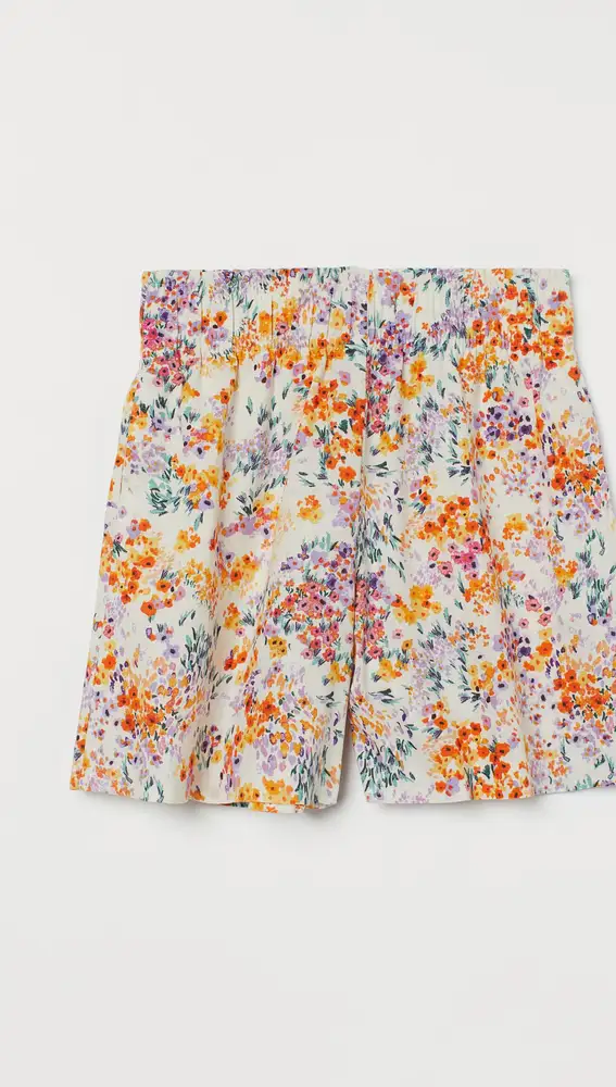 Shorts lino estampado de H&M