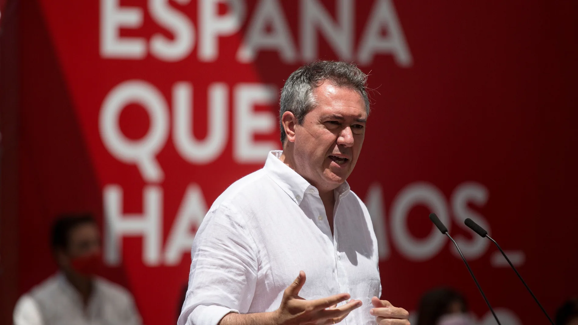 El candidato del PSOE-A a la Presidencia de la Junta de Andalucía y alcalde de Sevilla, Juan Espadas