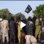 Captura del vídeo con la supuersta deserción de miembros de Boko Haram