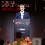 El Rey Felipe VI en la cena inaugural del MWC 2021