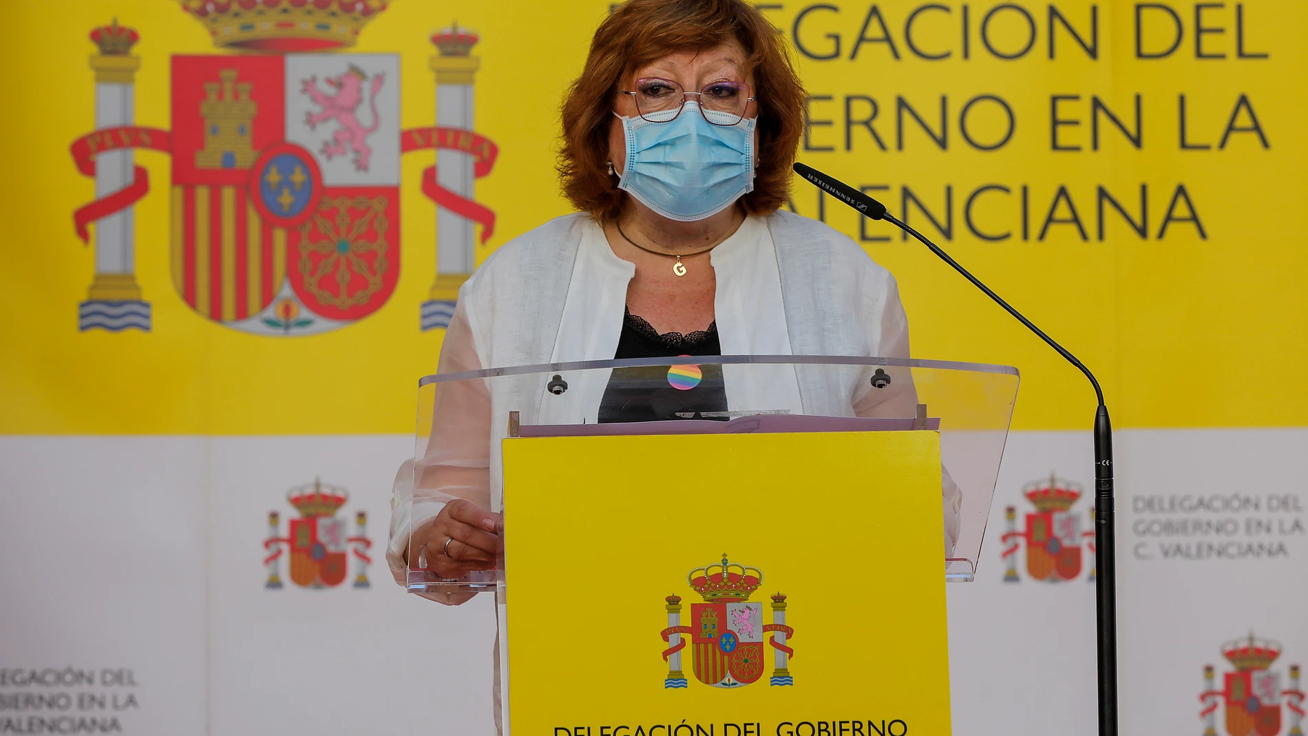 La delegada del Gobierno en la Comunidad Valenciana, Gloria Calero.
