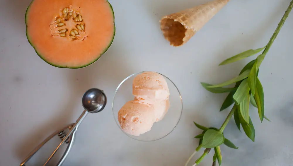 Massimo Pignata es el autor de este helado de melón. Lo podemos disfrutar en la heladería DeLaCrem, en Barcelona