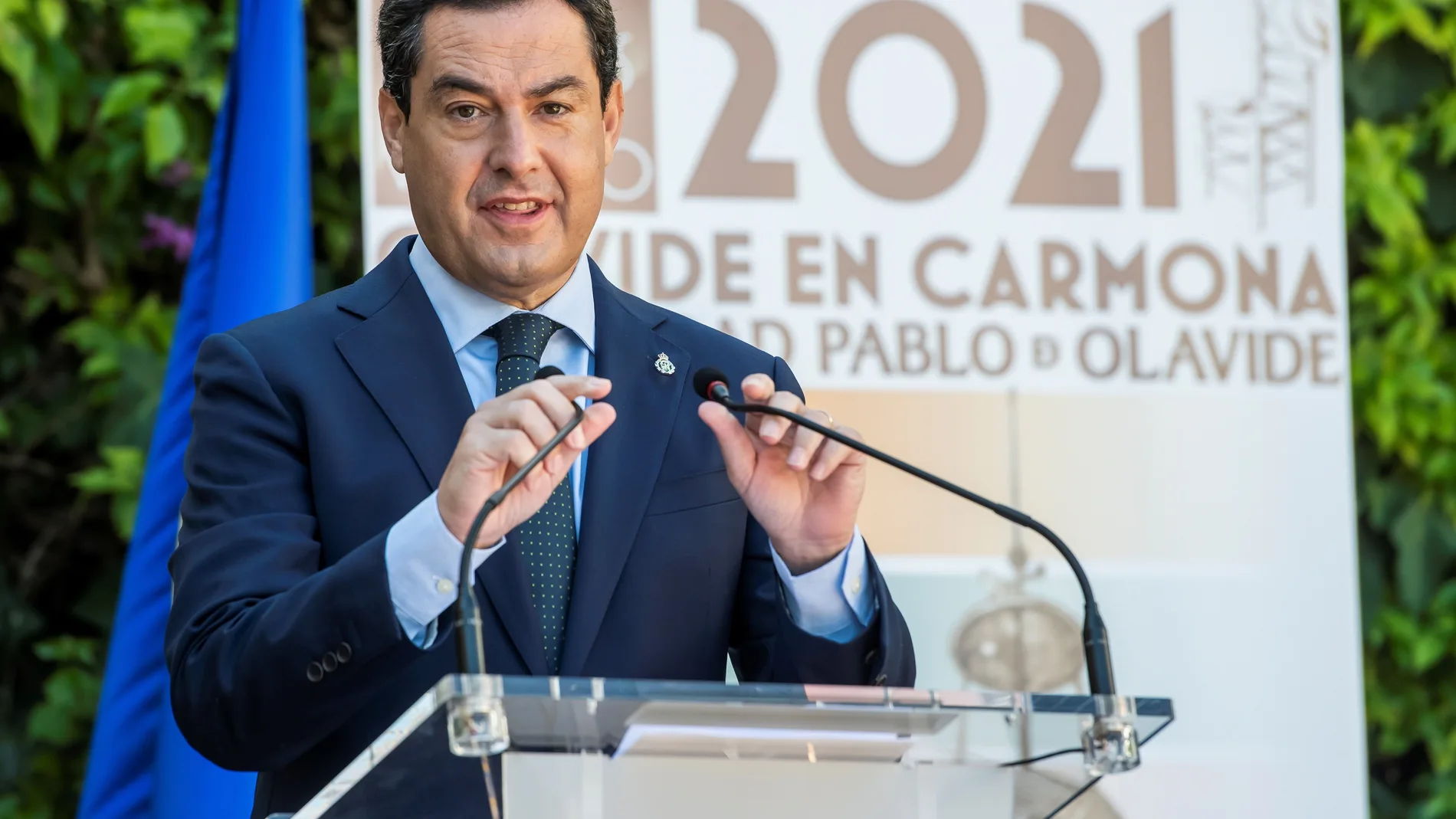 El presidente de la Junta de Andalucía, Juanma Moreno