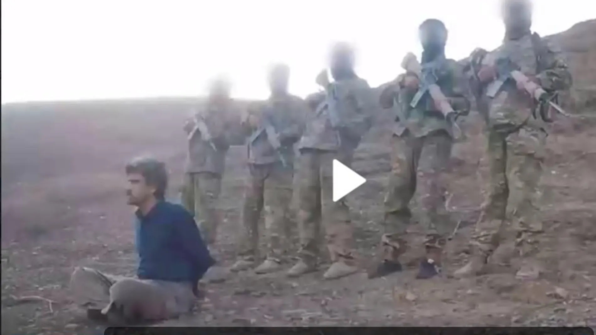 Una captura del vídeo del Estado Islámico