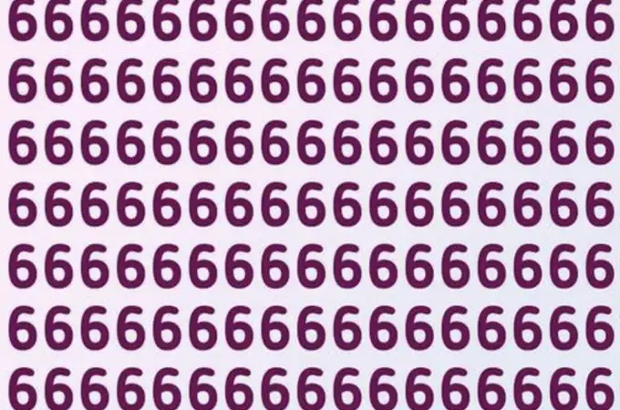 Reto viral: ¿eres capaz de localizar el 9 escondido entre tantos 6?
