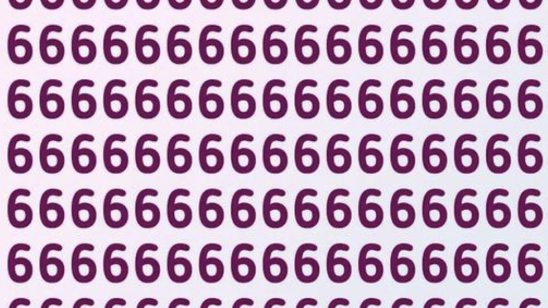 Reto viral: ¿eres capaz de localizar el 9 escondido entre tantos 6?