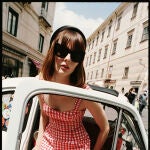 Vestido cuadro vichy.