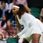 Serena Williams of the United States in action during the first round of the 2021 Wimbledon Championships Grand Slam tennis tournament against Aliaksandra Sasnovich of BelarusAFP7 29/06/2021 ONLY FOR USE IN SPAIN