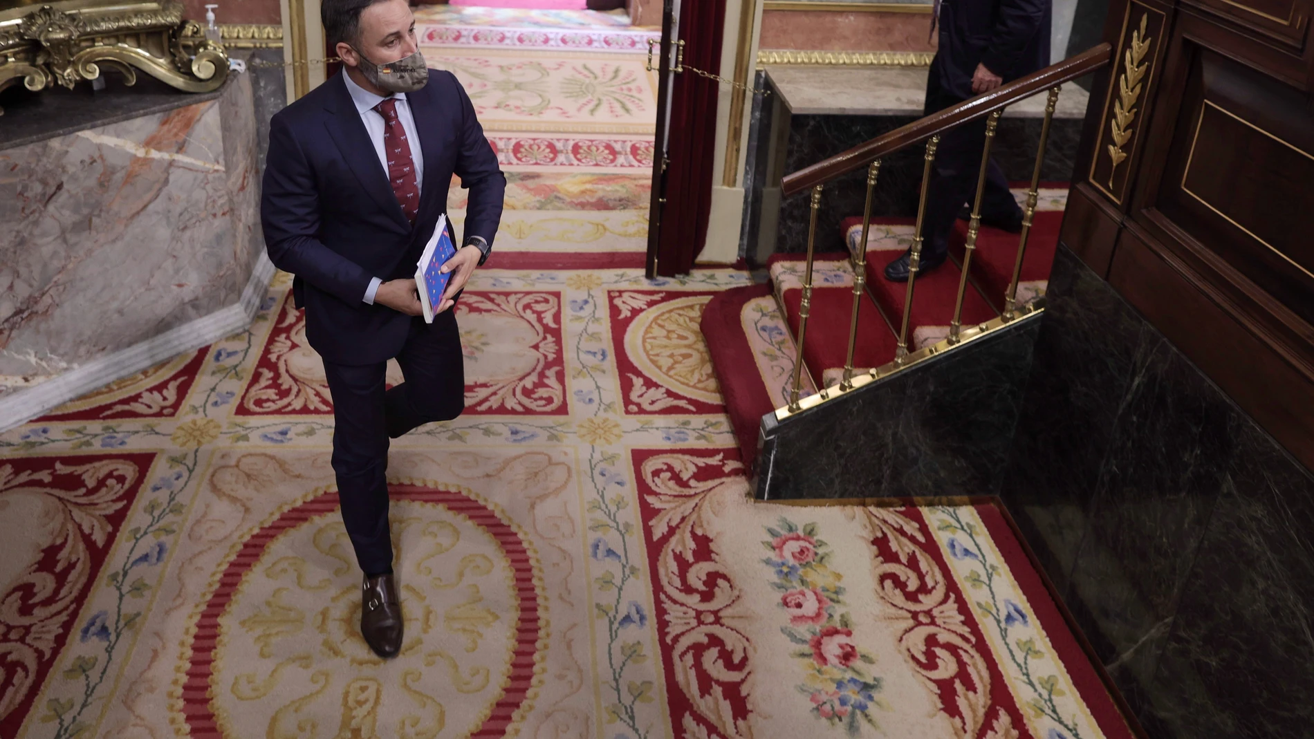El líder de Vox, Santiago Abascal