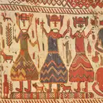 Casi nadie consigue resolver el acertijo de los tres dioses: ¿quién miente? | Representación de Oden, Tor y Frey en un tapiz de la iglesia de Skog