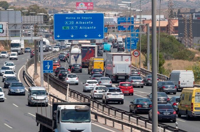 La DGT prevé casi 250.000 desplazamientos este fin de semana en Región de Murcia